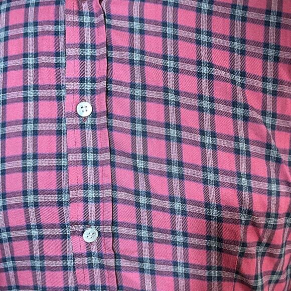 Daniele Alessandrini Red Black Plaid Shirt - 16 - Picture 2 of 3